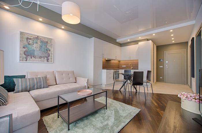 Renovated open-plan living space